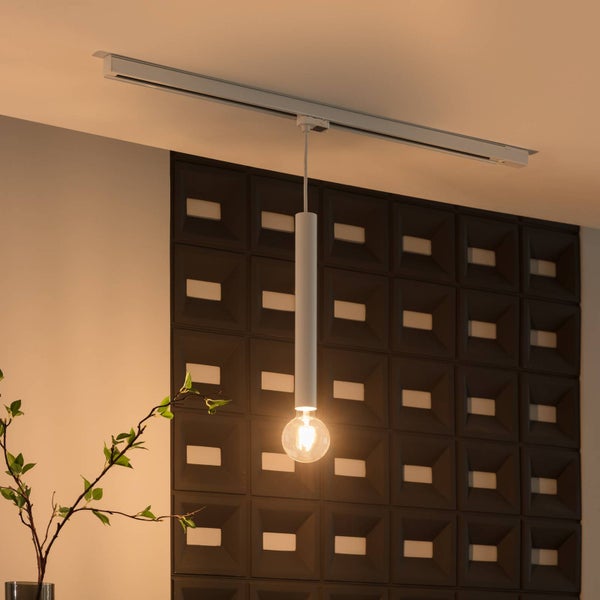 Arcchio Stromschienenstrahler Ejona (Modern) in Weiß aus Aluminium (1 flammig, E27) Flurleuchte