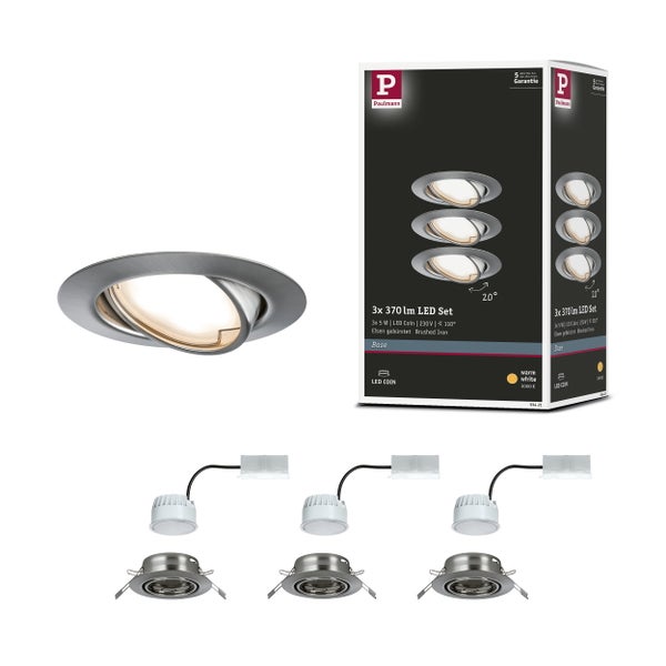 Paulmann LED Globe Lampe E27, 4 Watt, 840 Lumen, 3000 Kelvin, warmweiß, dimmbar, in transparenter Ausführung mit Verpackung.