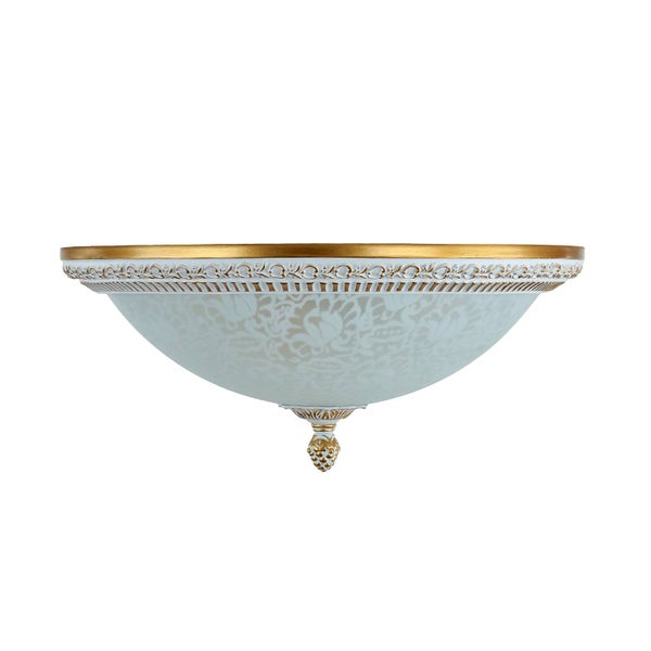 Deckenleuchte mit floralem Muster