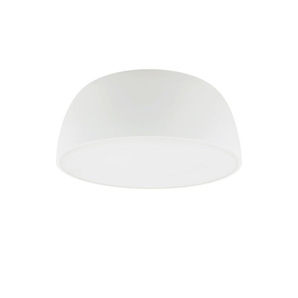 Weiße Deckenleuchte in Halbkugelform