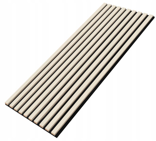 Akustikpaneel CLAMARO Beige MDF 2750 x 460 x 18 mm