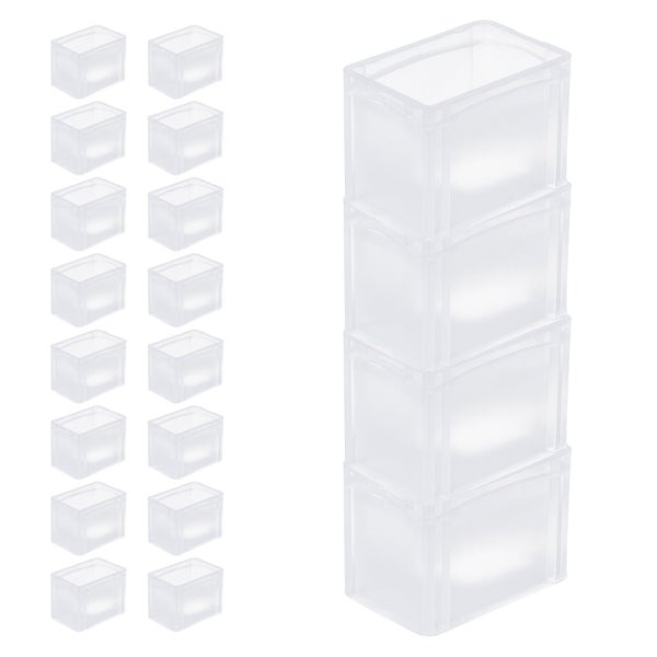 PROREGAL SparSet 20 x Transparenter Eurobehälter BasicLine Mit Geschlossenem Griff HxBxT 22 x 20 x 30 cm 9,4 Liter Eurobox Transportbox