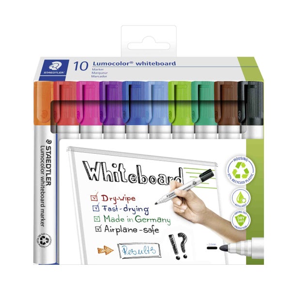 Staedtler Lumocolor Whiteboardmarker, 10er-Packung