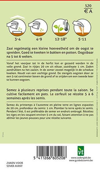 Informationen zur Aussaat und Ernte von Pflanzen