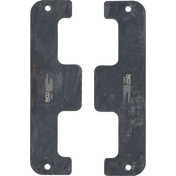 Zwei BGS technic Arretierplatten