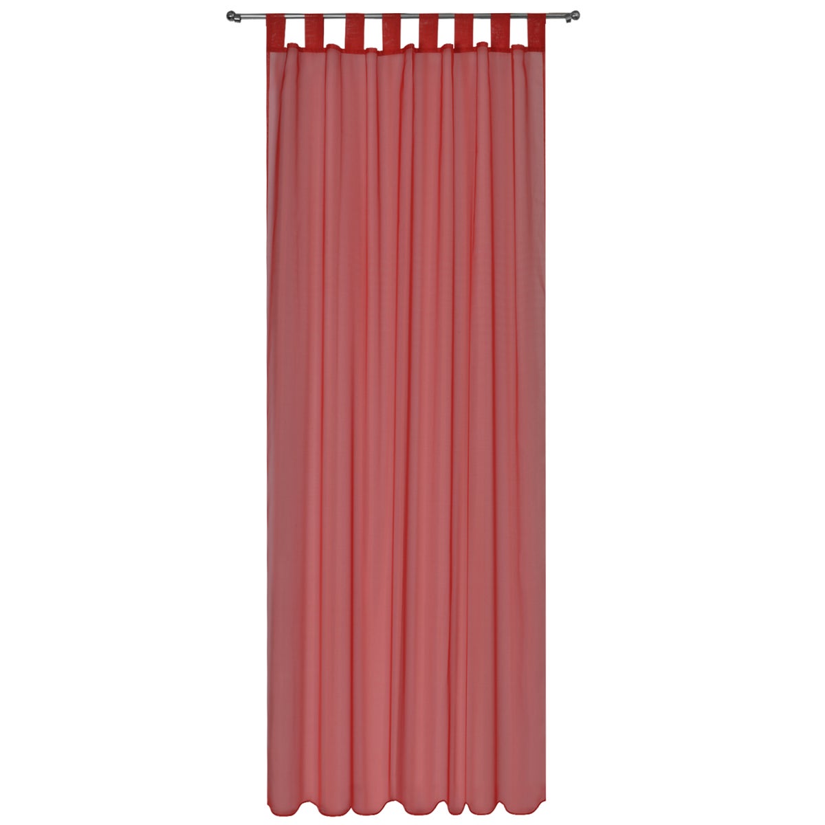 Beautissu Amelie VS Vorhang mit Schlaufe 140x245cm rot