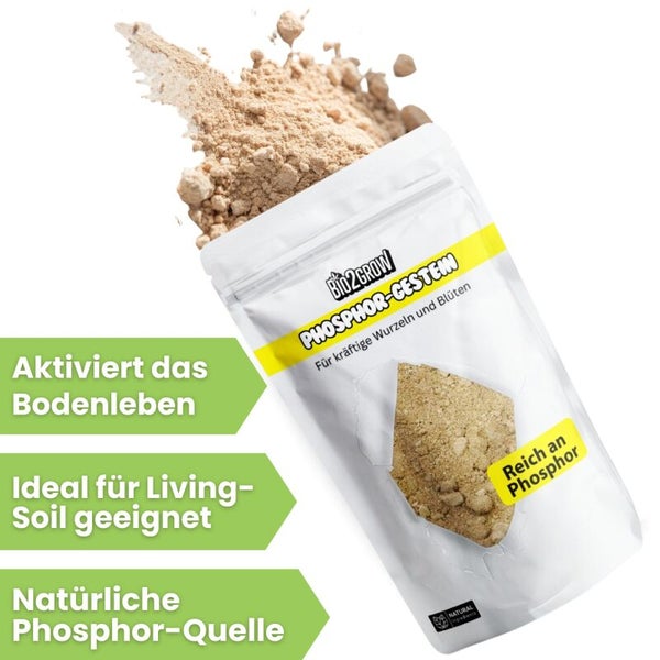 Bio2Grow Phosphor-Gestein Verpackung zur Aktivierung des Bodenlebens und für kräftige Wurzeln