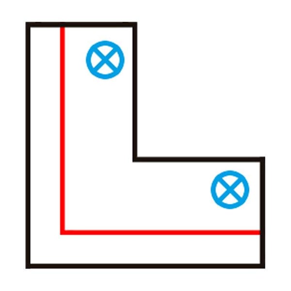 L-Verbinder für 3-Phasenschiene schwarz links - 3-phasig