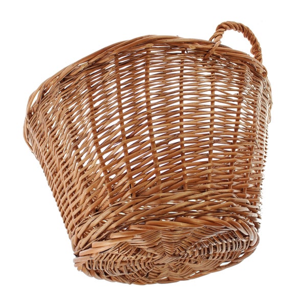 FRANK FLECHTWAREN | Füllkorb Natur, groß, WEIDE, Ø 50 cm, Höhe 30 cm