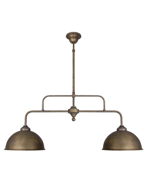 Deckenleuchte mit zwei Lampenschirmen