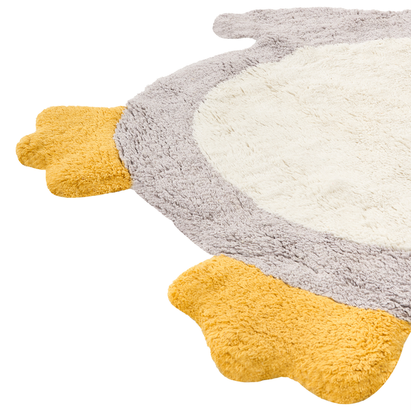 Flauschiger Kinderteppich in Entenform aus weichem Gewebe für das Kinderzimmer