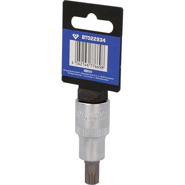 BRILLIANT TOOLS 1/2 Vielzahn-Bit-Stecknuss 55 mm lang M10 - BT022934