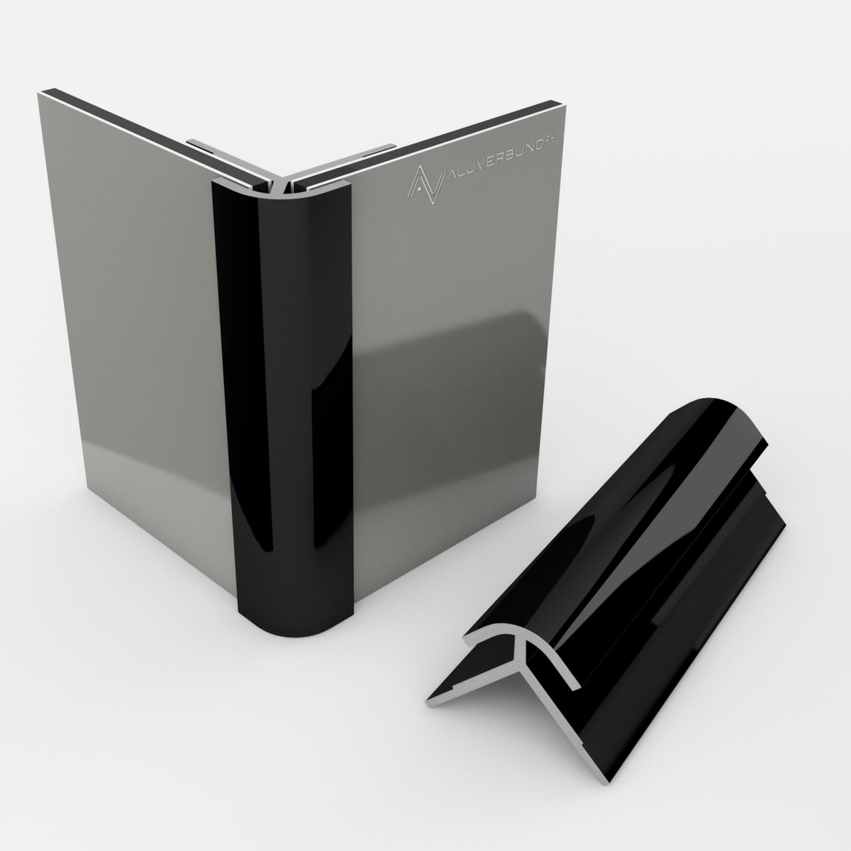 AUPROTEC Aluminium Profil Abschlussprofil Schwarz 200cm Endprofil Alu AUPROTEC Aluminium Profil Abschlussprofil Schwarz 200cm Endprofil Alu
