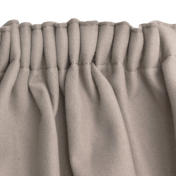 Beautissu Amelie TK Vorhang mit Kräuselband 140x245cm Sand (2tlg)
