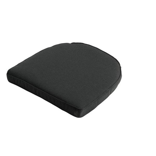 Sitzkissen Wicker York Rib schwarz - ca. 48x48 cm - 4er-Set