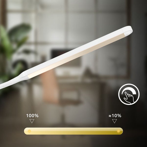 LED Schreibtischlampe Tischlampe Büroleuchte Dimmbar Touch Warmweiß Schwenkbar