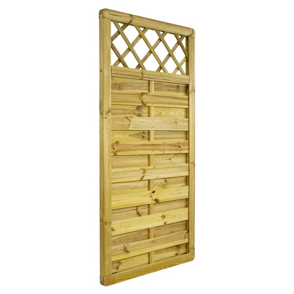 Holzzaun mit Lattenmuster für den Garten