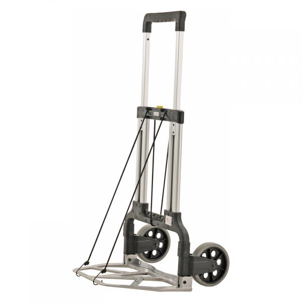 Sackkarre aus Aluminium mit Griff und Gummibändern