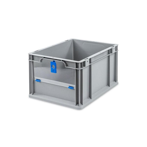 PROREGAL SparSet 5x Eurobox NextGen Insight Cover HxBxT 22 x 30 x 40 20 Liter Niedrig/Blau Eurobehälter Transportbox