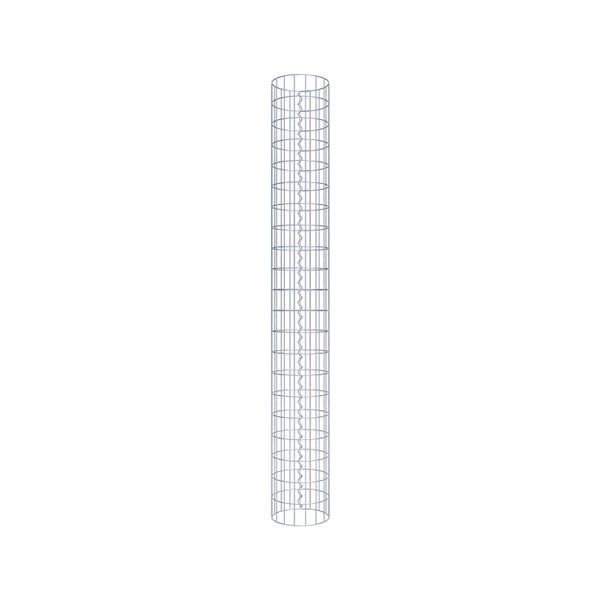 Gabionensäule Durchmesser 27 cm, MW 5 x 10 cm rund - Höhe: 2,10 m