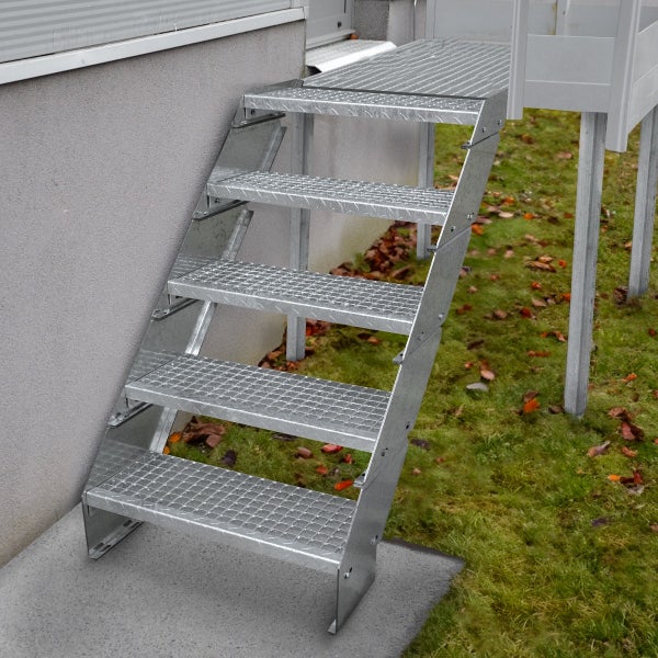 Zusätzlicher Verzinkter Stahl Stufen – 900mm breit