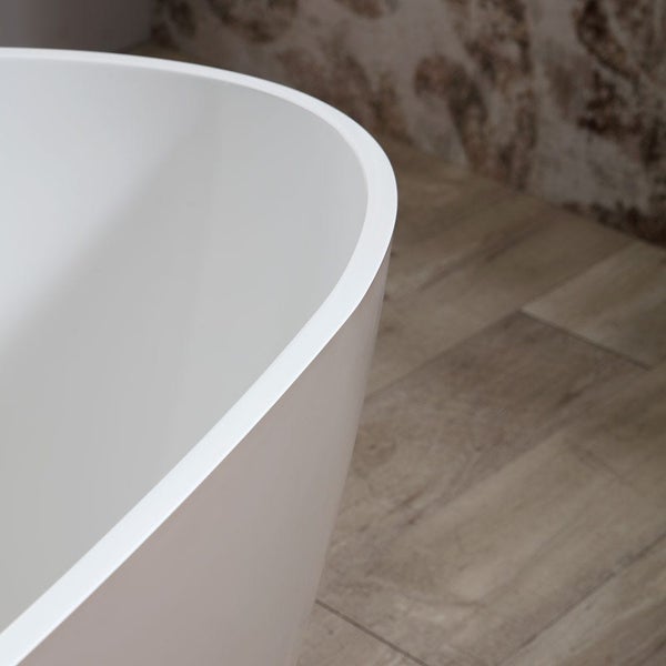 Freistehende beige Badewanne Mineralguss | Rachele