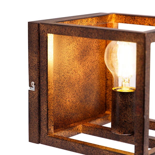 Außenleuchte im Quaderdesign mit Leuchtmittel