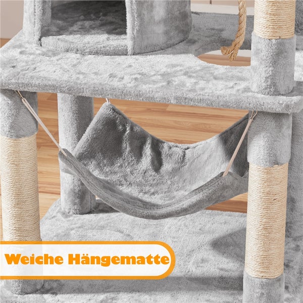 Katzenkratzbaum mit weicher Hängematte