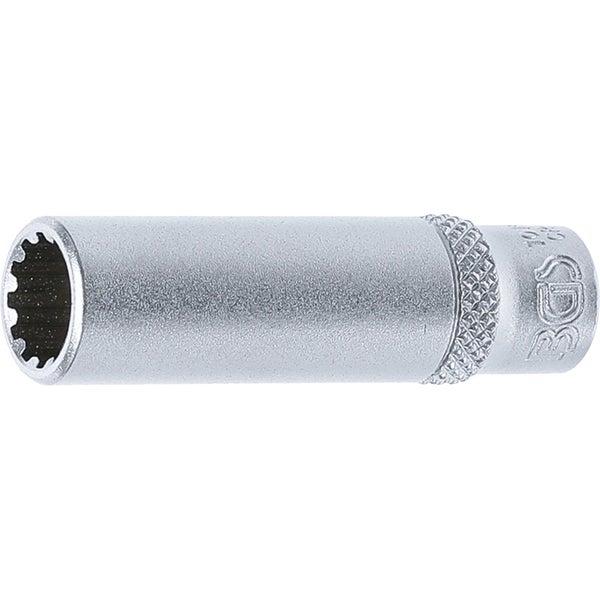BGS Steckschlüssel-Einsatz Gear Lock tief Antrieb Innenvierkant 6,3 mm (1/4) SW 9 mm - 10159