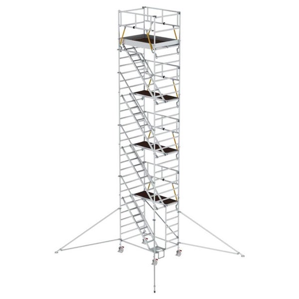 MUNK Rollgerüst SG mit Schrägaufstiegen 1,35x1,80m und Ausleger 10,39m AH