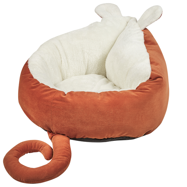 Tierbett HASSA Samtstoff Orange