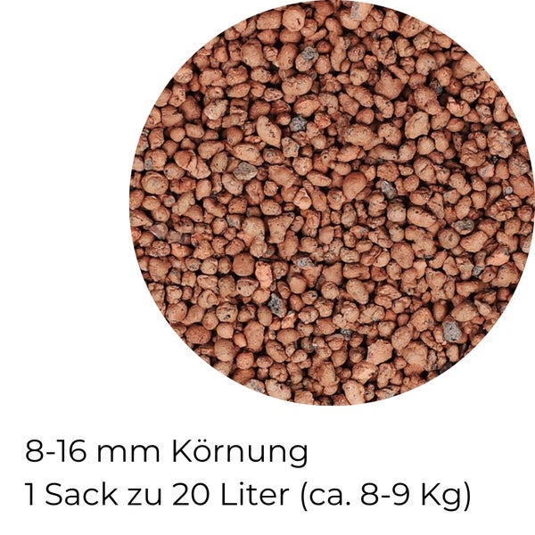 Blähton für Pflanzen 20 L 8-16 mm Perlite Blähton Drainage Tongranulat für Pflanzen Draußen Pflanz Granulat Ton Kugeln Kultursubstrat Hydrokultur
