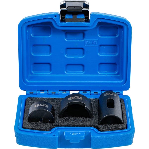 BGS technic Logo in einer blauen Werkzeugkiste mit Werkzeugen