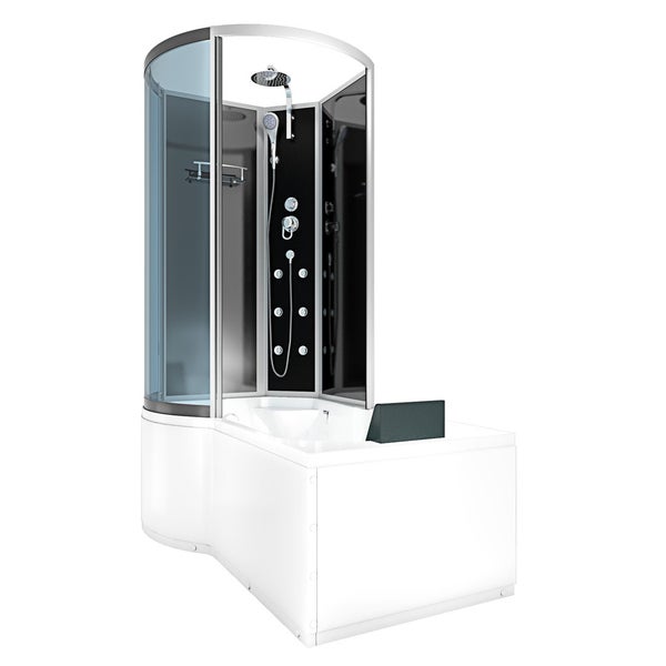 Wanne Dusche Kombination sw K50-R30 100x170