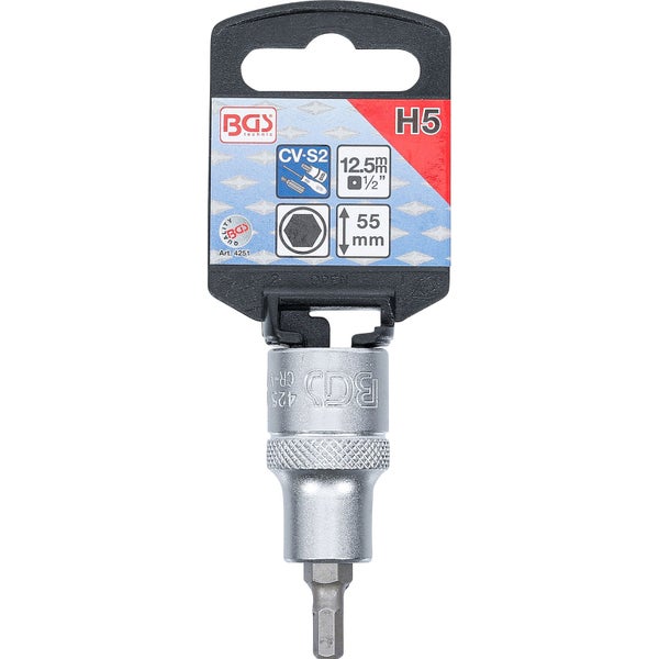 BGS technic Steckschlüssel H5 mit 12,5 mm Aufnahme