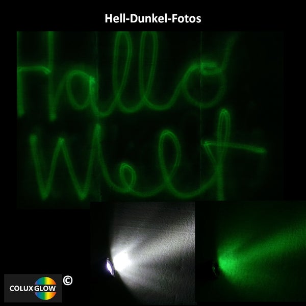 Coluxlgow Leuchtschriftfarbe auf Wasserbasis für Leuchtschrift mit LED  1 Liter