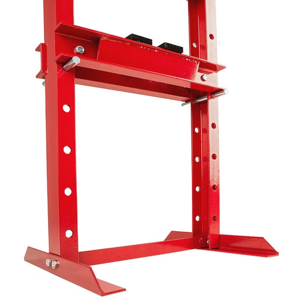 Hydraulikpresse tectake  aus Stahl Hublänge 120 mm,  inklusive Manometer
