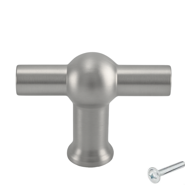 Möbelknopf aus Metall mit Schraube