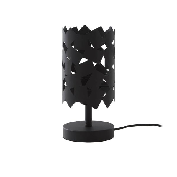 Lucande Tischlampe Aeloria (Modern) in Schwarz aus Metall (1 flammig, E27) - Tischleuchte Schreibtischlampe Nachttischlampe Wohnzimmerleuchte