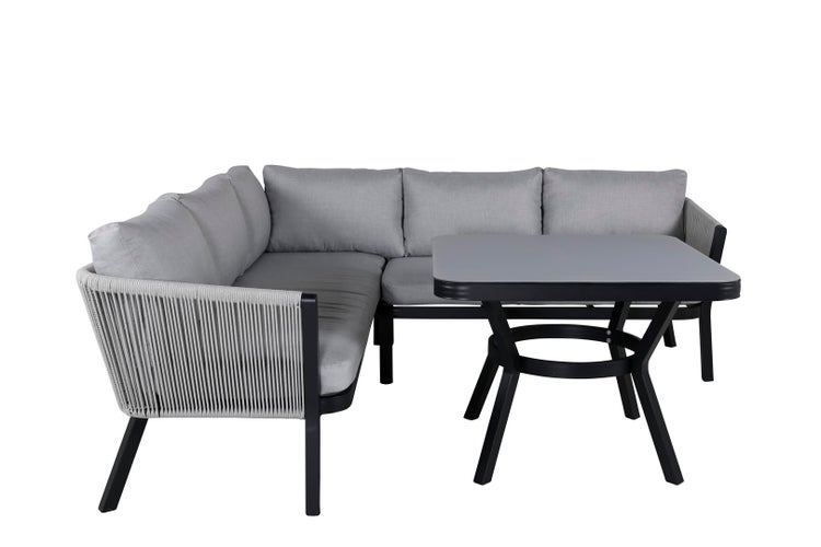 Virya Loungeset 2 Teile grau,schwarz. 1 X 1 X 1 cm