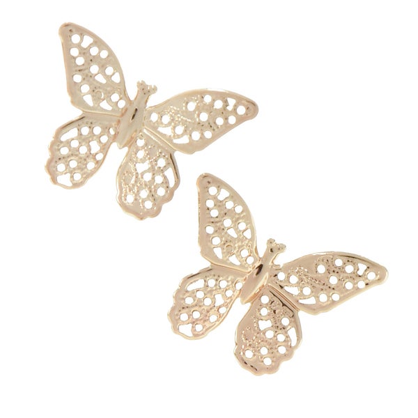 Zwei dekorative Schmetterlinge mit durchbrochenem Muster