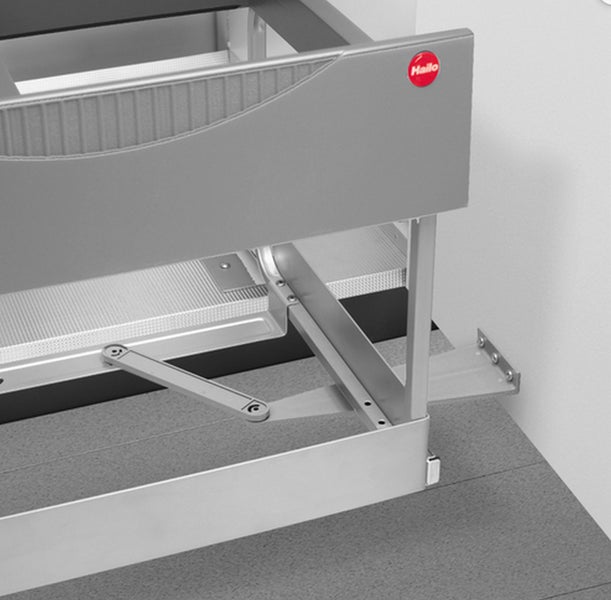 Apothekerschrankauszug mit Hallo Logo