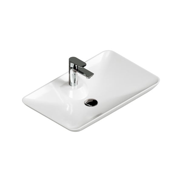 Aufsatzwaschbecken mit Armatur für das Badezimmer