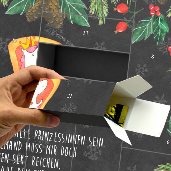 Mr. & Mrs. Panda Befüllbarer Adventskalender Einhorn König - Schwarz
