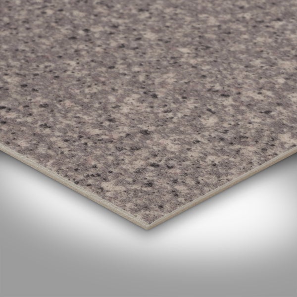 PVC Bodenbelag Meterware Granitoptik CV Belag grau mit Schaumrücken 400 cm breit (Meterware)