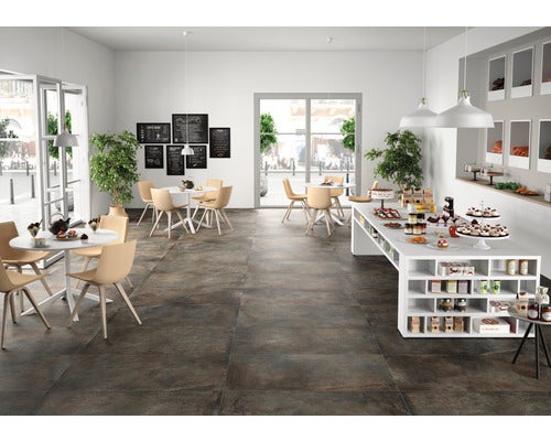 Feinsteinzeug Wand- und Bodenfliese Jasper Iron 60x60cm rektifiziert