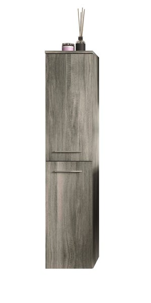 York Badschrank wandhängend 1 Tür rauchfarbenen. 30 X 31 X 136 cm
