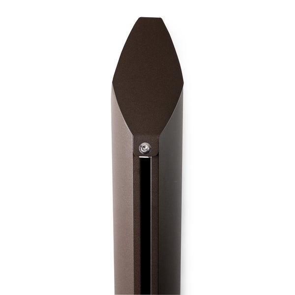 Sonnensegelmast Alu Simple Corten 290 cm Mit Standfuß 75° – rostoptik, 2 Laufschienen, aluminium leicht – Maanta®