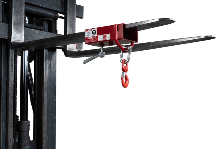 Gabelstapler mit Lasthaken für den Staplerbetrieb