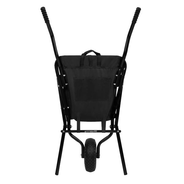 VONROC Schubkarre 50 Liter - Schubkarren faltbar mit Vollgummireifen - Ideal als Gartenwagen und Transportkarre - Bis 30kg Belastbarkeit